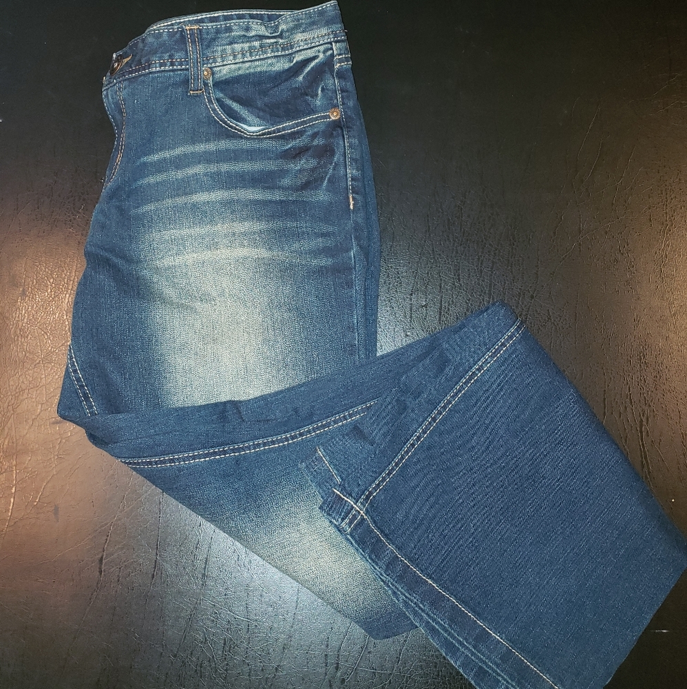 Maurices Molli Flare Dark Blue Jeans